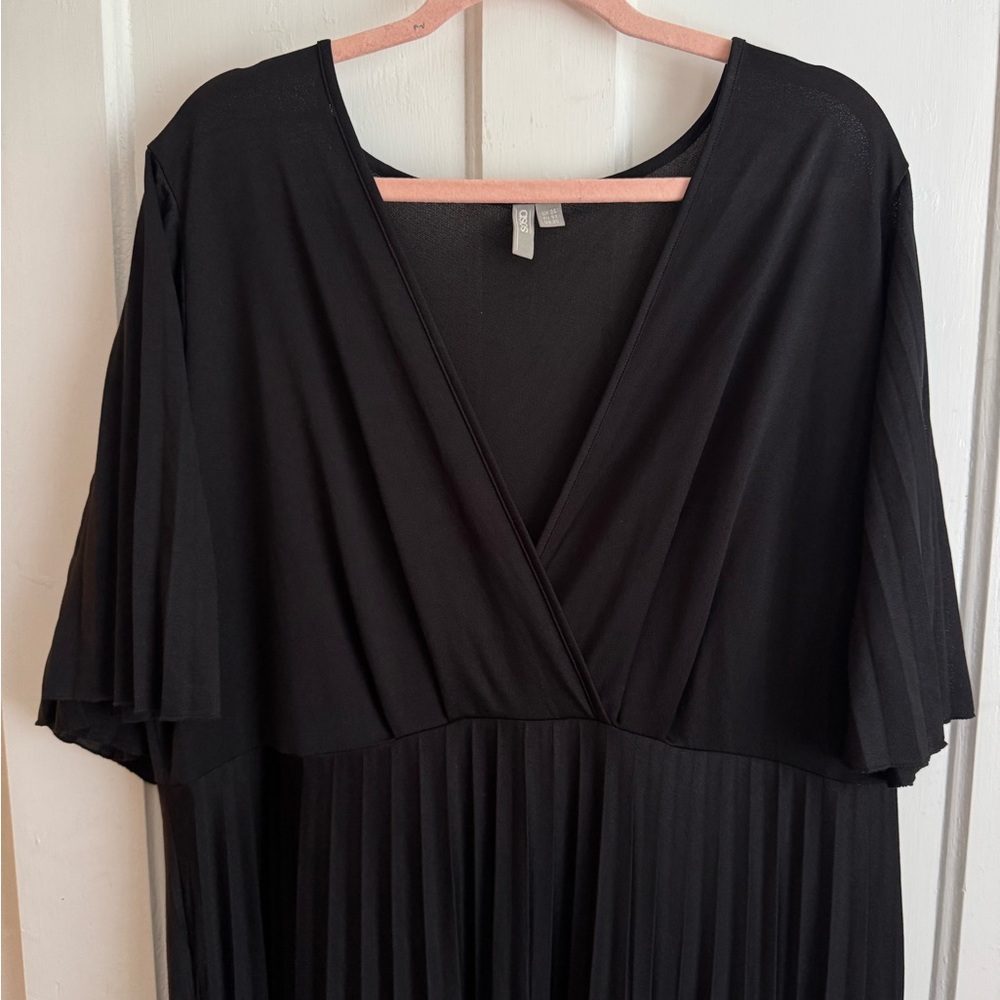 ASOS Pleated Black Gown